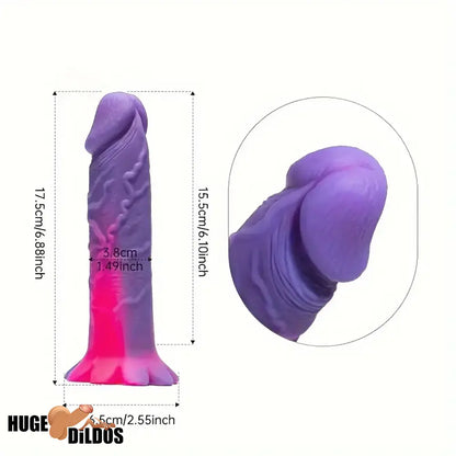 6.88in Silicone Soft Dildo For Adult Sex Toy For Anal Hands-Free Play