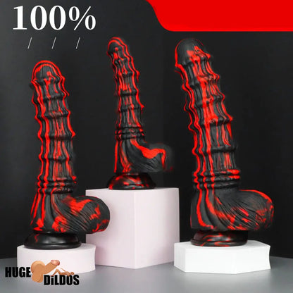 8.27in 9.45in 10.83in Silicone Soft Big Animal Horse Fantasy Dildo