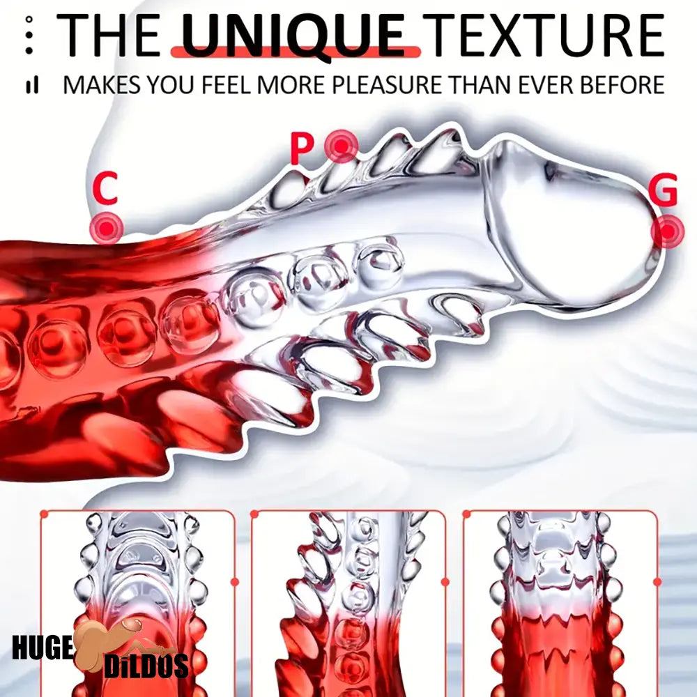 8.6in Spiked Soft Dildo Female Masturbator For Anus Vaginal Penis