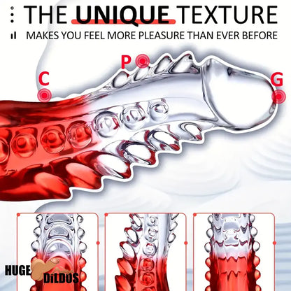 8.6in Spiked Soft Dildo Female Masturbator For Anus Vaginal Penis