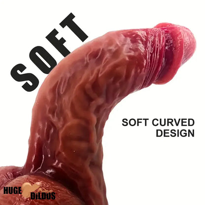 9.84in Silicone Thick Large Soft Dildo For Women With Useful Suction Cup