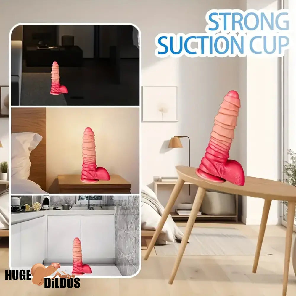 8.26in Fantasy Silicone Real Big Soft Dildo For Anal Vaginal Sex Toy