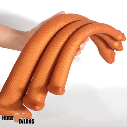 13.78in 17.72in 21.65in Super Long Huge Silicone Soft Snake Cock Dildo