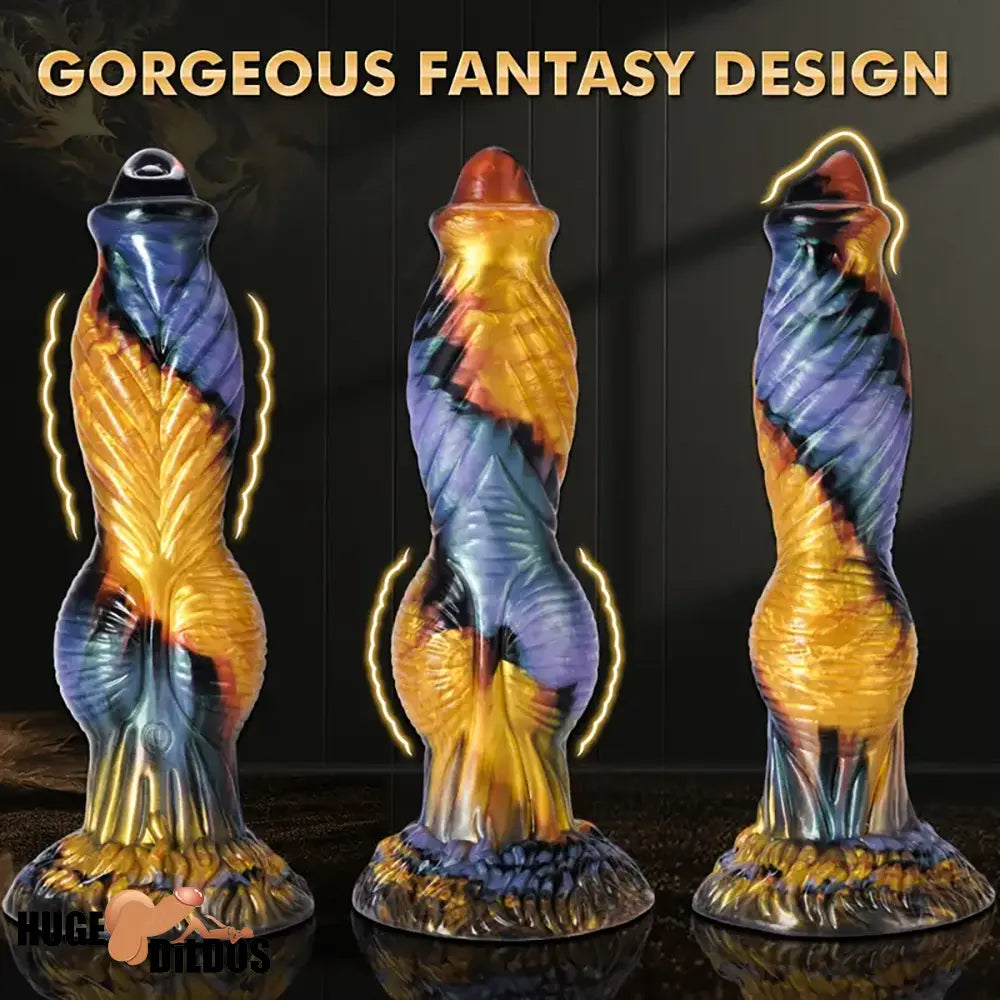 10.23in Soft Telescopic APP Control Bluetooth Monster Vibrating Dildo