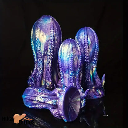 5.5in 6.3in 8.26in 9.64in Gourd Egg Starry Sky Silicone Tentacle Clit Dildo