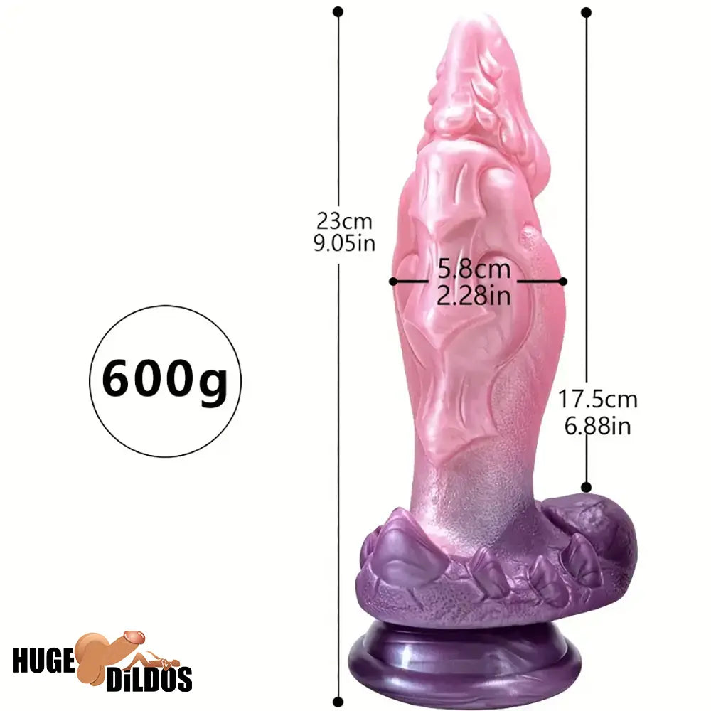 9.05in Fantasy Silicone Large Monster Anal Dildo For Anus Clit Penis