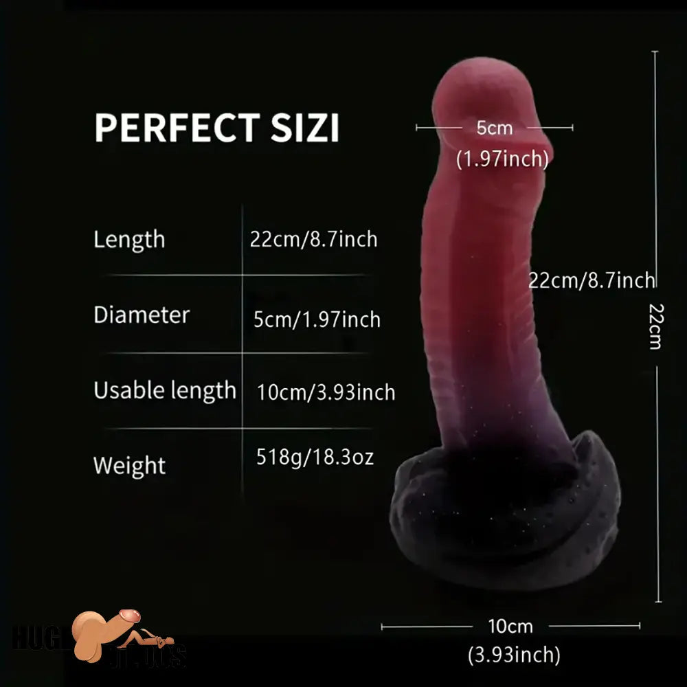 8.7in Big Monster Silicone Flexible Dildo Adult Sex Toy For Female Clit