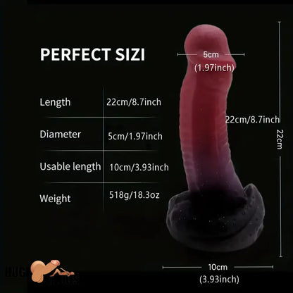 8.7in Big Monster Silicone Flexible Dildo Adult Sex Toy For Female Clit