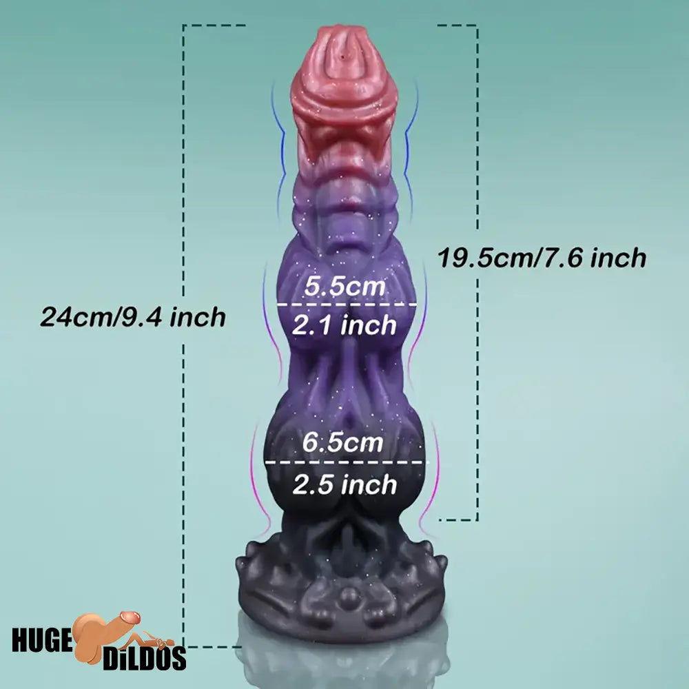 9.4in Fantasy Monster Silicone Soft Ejaculating Dildo With Suction Cup