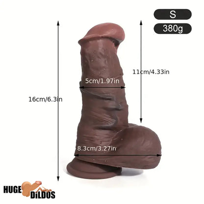 6.3in 7.87in Superb Flesh-like Silicone Real Feeling Silicone Flexible Dildo