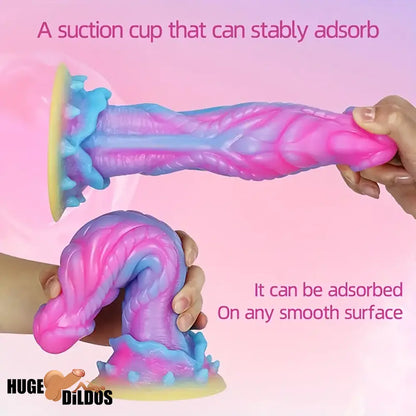 8.6in Silicone Soft Monster Dildo Big Female Masturbator For Prostate