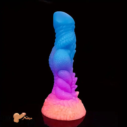 8.66in Silicone Dragon Luminous Real Soft Dildo For G-Spot Vagina