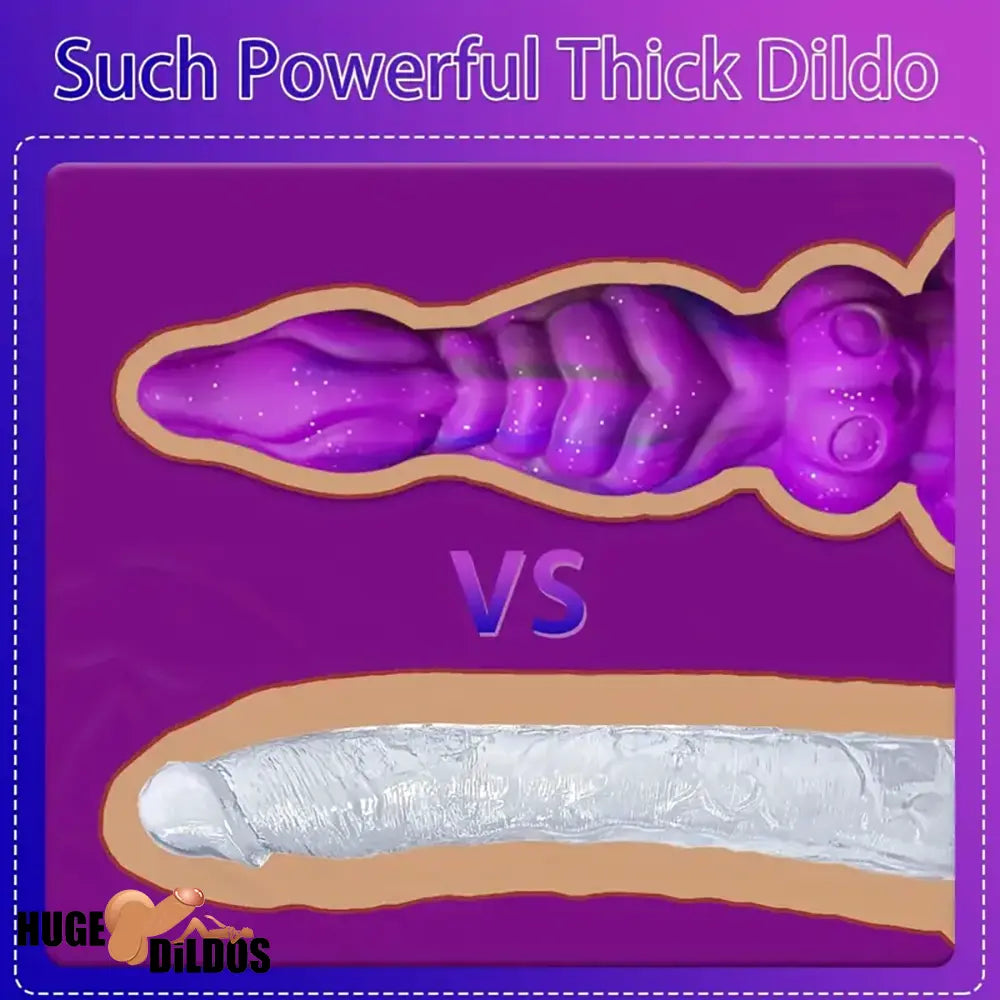 9.4in Soft Liquid Silicone Big Alien Dildo For Orgasm Masturbation Anus