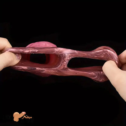 5.9in Fantasy Silicone Wearable Animal Horse Stretchable Dildo Sleeve