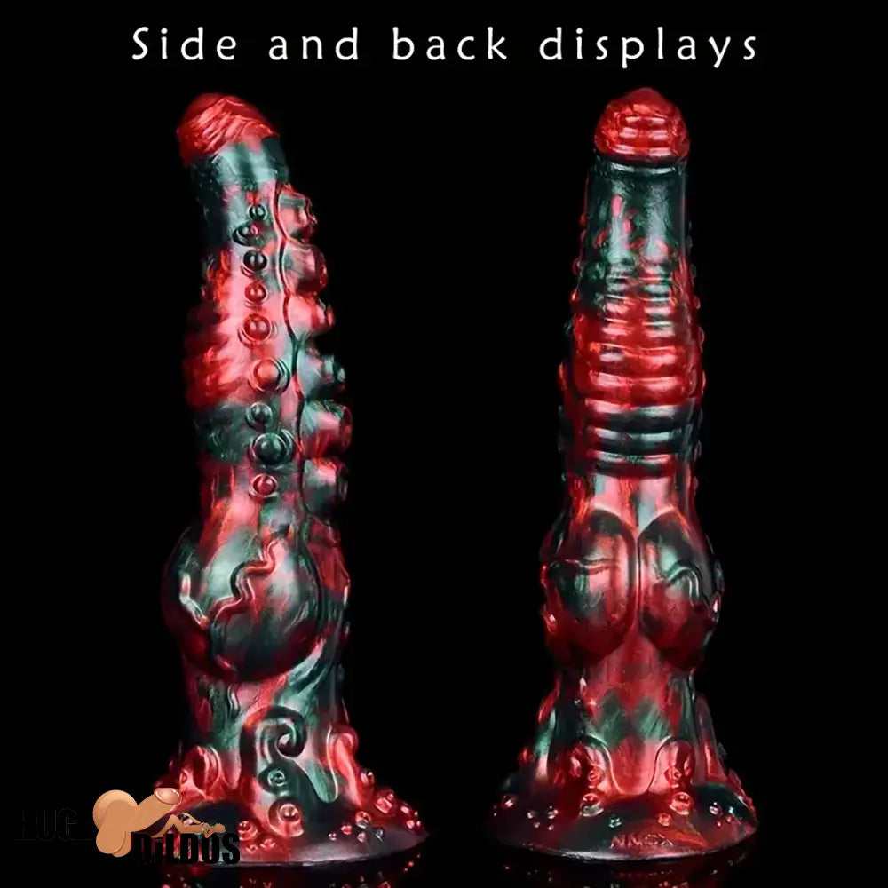 9.65in Silicone Big Soft Thick Tentacle Octopus Monster Dildo Cock