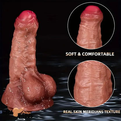 7.87in Superb Skin Thick Real Feeling Lifelike Silicone Dildo For Women