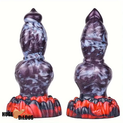 7.87in 7.99in 9.25in Soft Silicone Dog Dildo For Clit Penis Massage