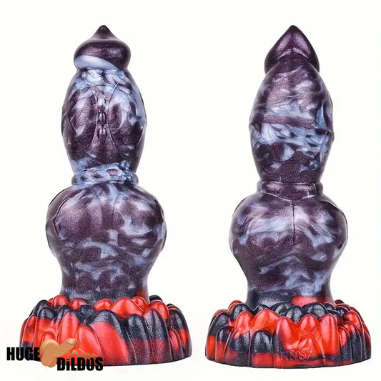 7.87in 7.99in 9.25in Soft Silicone Dog Dildo For Clit Penis Massage