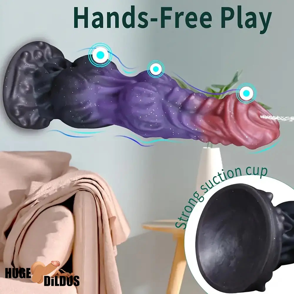 9.4in Fantasy Monster Silicone Soft Ejaculating Dildo With Suction Cup