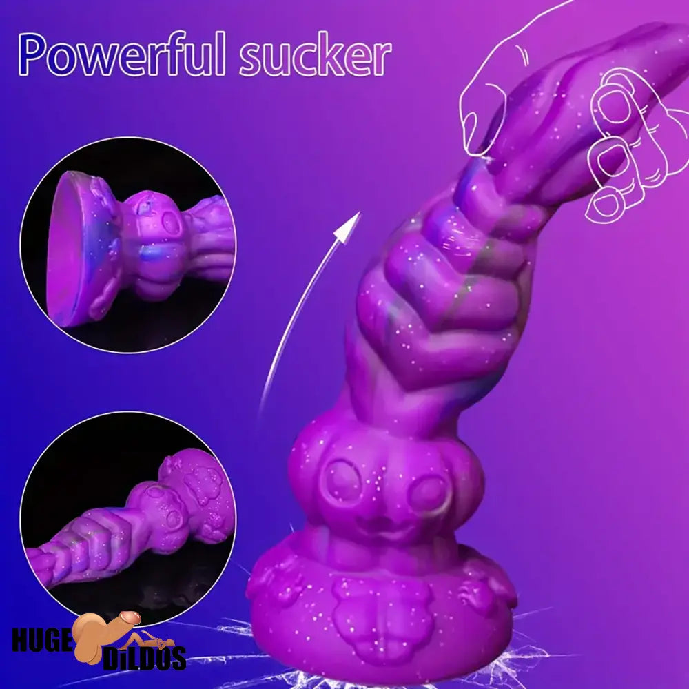 9.4in Soft Liquid Silicone Big Alien Dildo For Orgasm Masturbation Anus