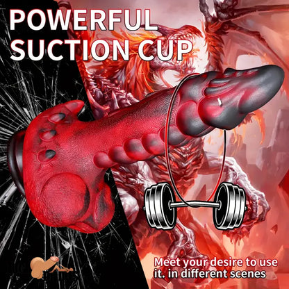 9.25in Retractable Heating Remote Control Vibrating Silicone Dildo Cock