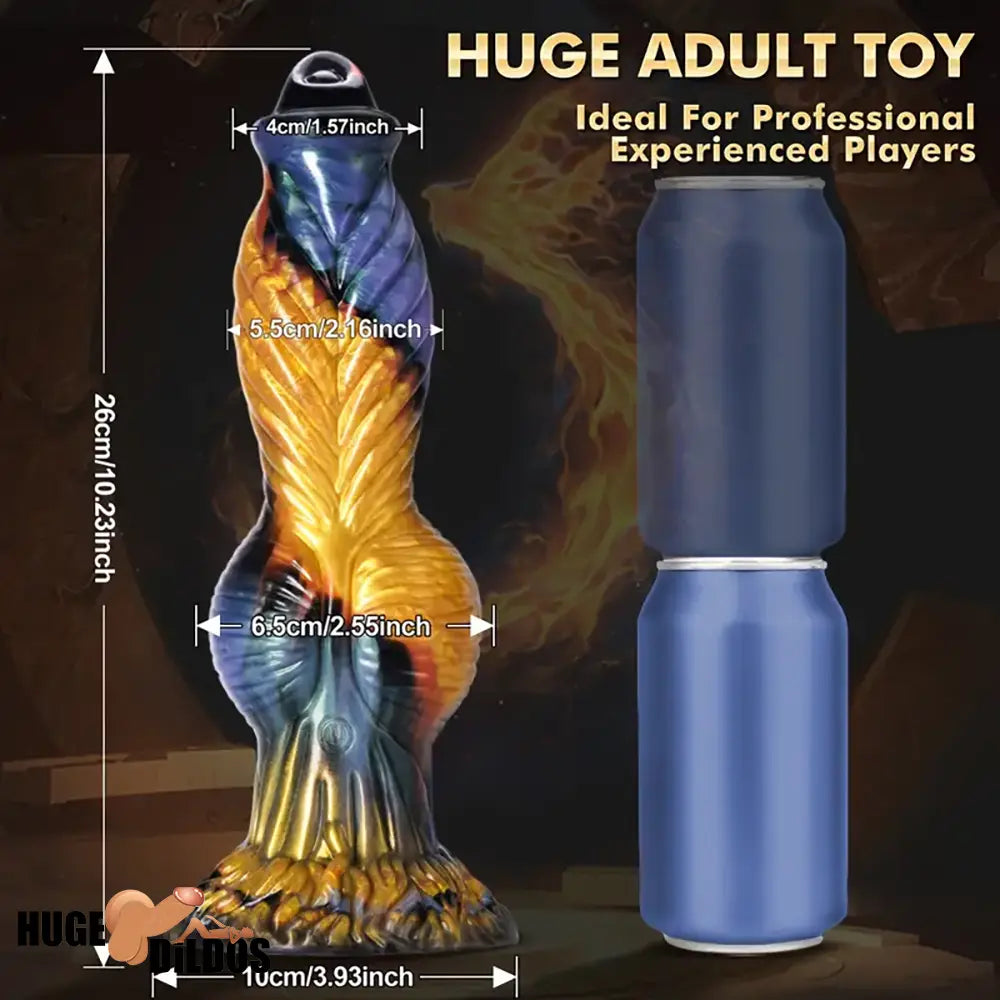 10.23in Soft Telescopic APP Control Bluetooth Monster Vibrating Dildo