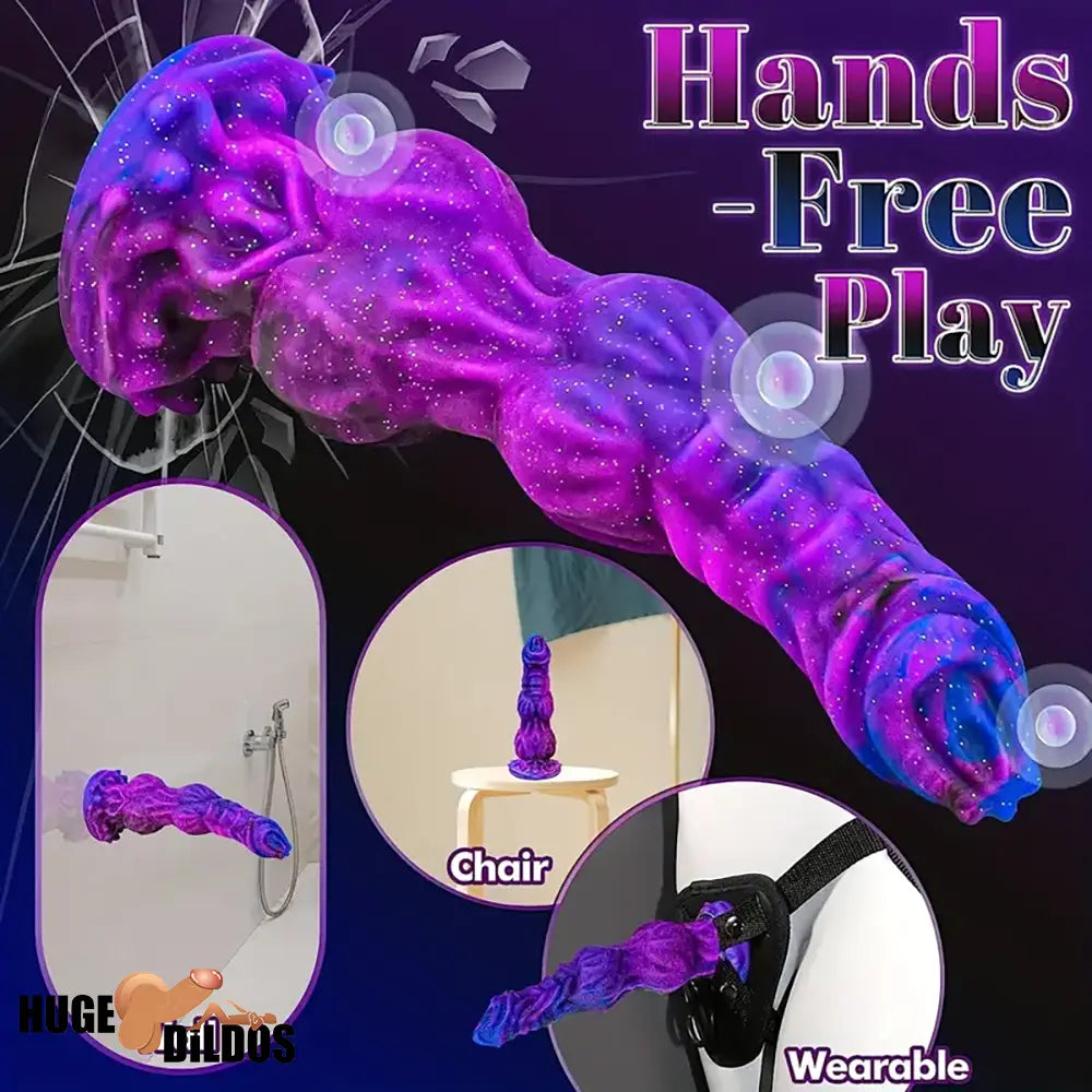 9.65in Fantasy Soft Silicone Monster Dildo For Couples Love Penis