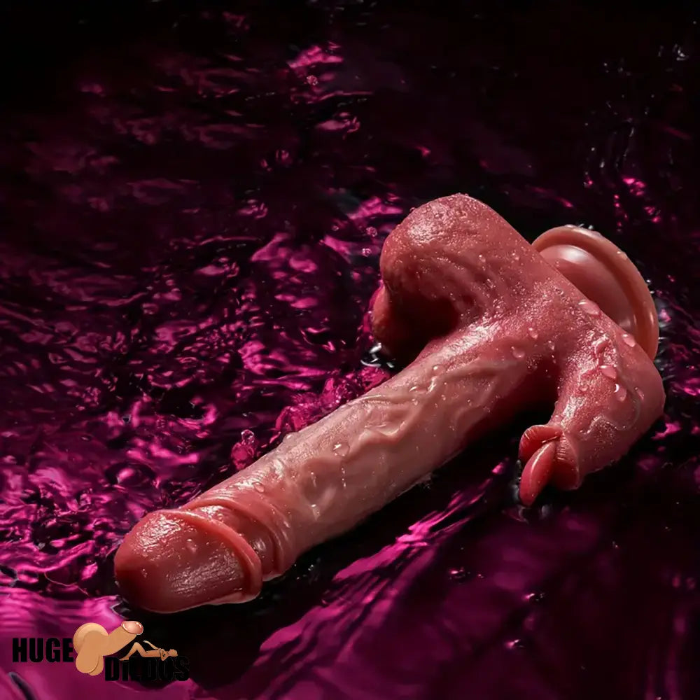 8.7in Multi-Stimulation Thrusting Tongue Licking Heating Dildo Penis