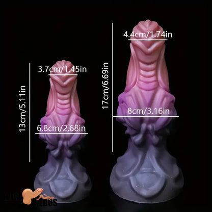 6.69in 8.66in Silicone Flexible Fantasy Dildo For BDSM Sex Love Cock