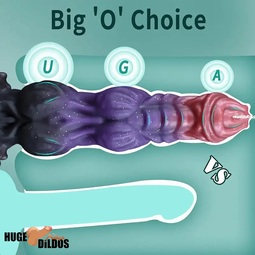 9.4in Fantasy Monster Silicone Soft Ejaculating Dildo With Suction Cup