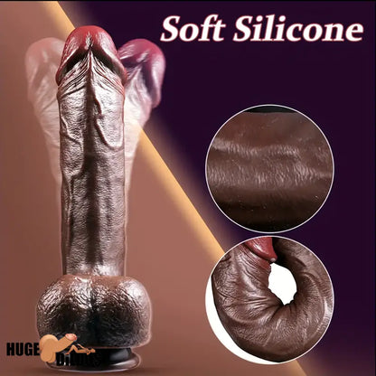 8.5in Unique Soft Silicone Lifelike Skin-Touching Dildo Prostate Massager