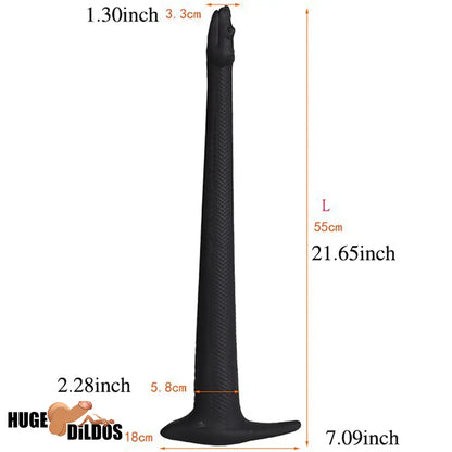 13.78in 17.72in 21.65in Super Long Huge Silicone Soft Snake Cock Dildo
