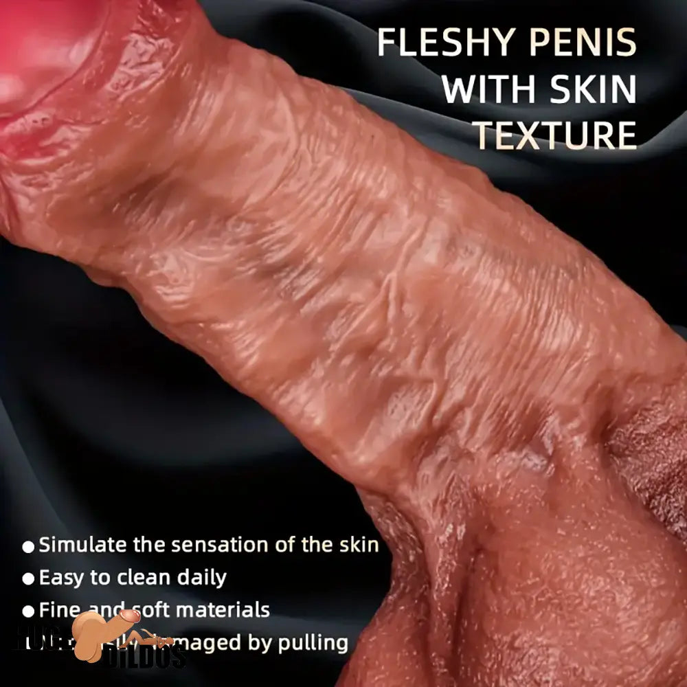 7.87in Superb Skin Thick Real Feeling Lifelike Silicone Dildo For Women