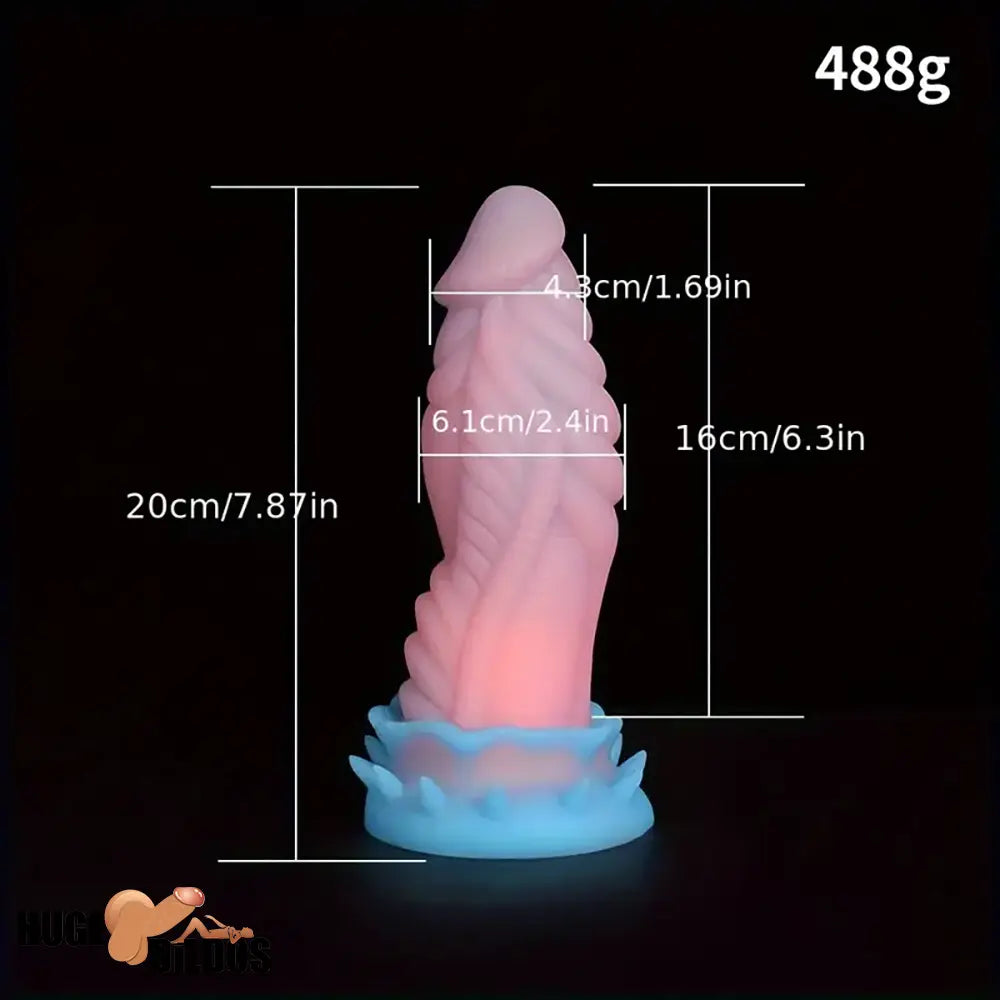 7.87in 9.84in Super Soft Dragon Silicone Animal Monster Odd Dildo