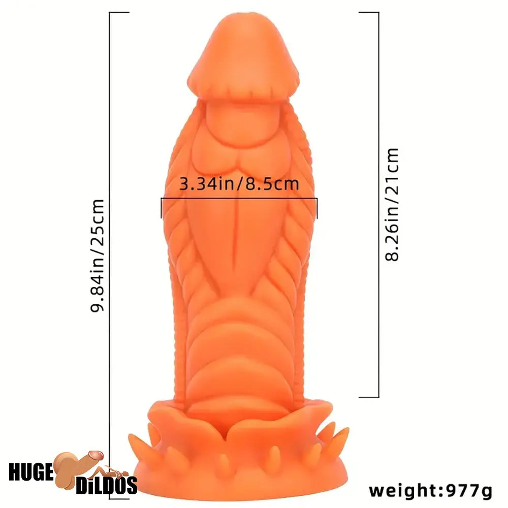 9.84in Big Monster Silicone Flexible Dragon Dildo For Women Men Sex