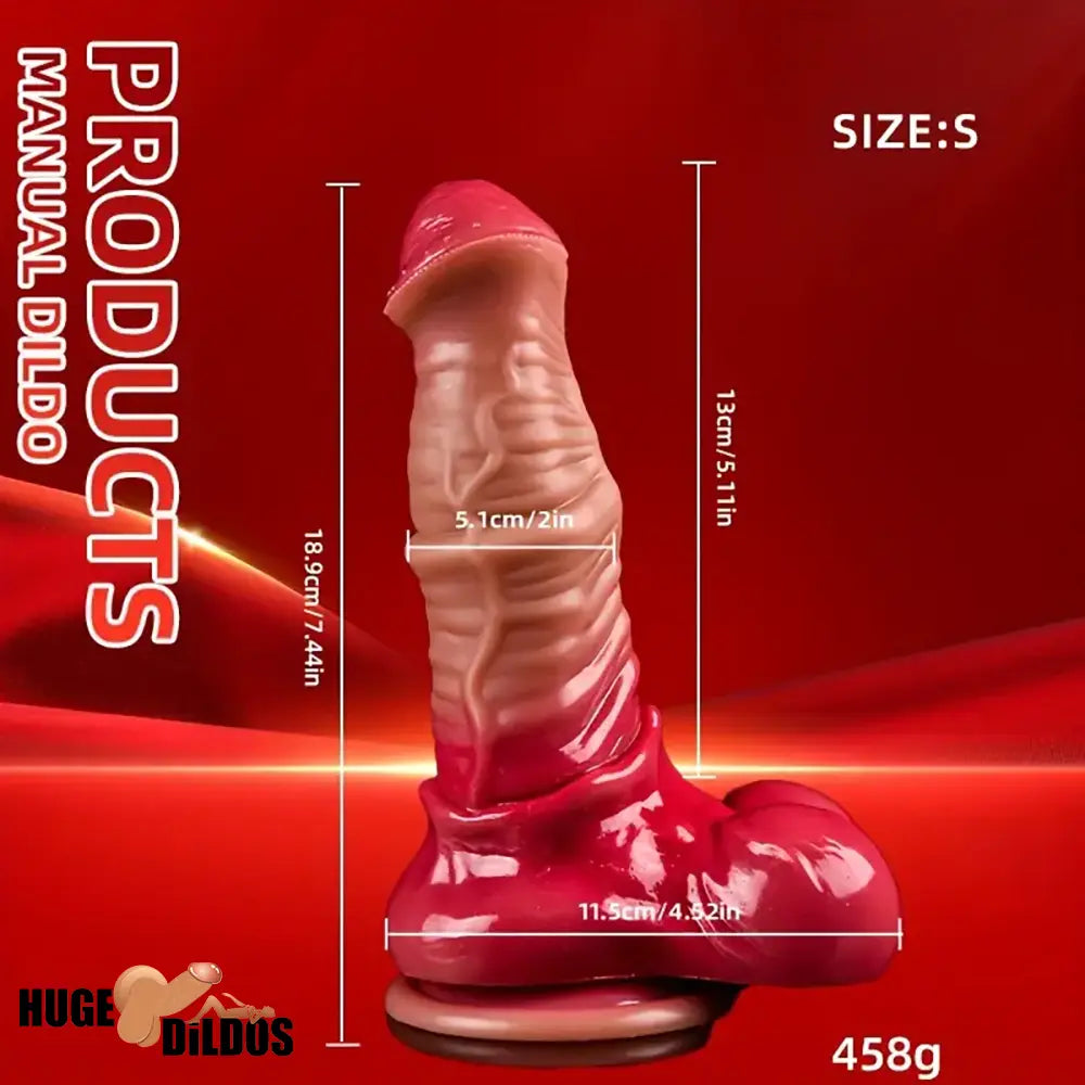 7.4in 8.46in 9.44in 10.03in 11.22in Big Silicone Soft Horse Lifelike Dildo