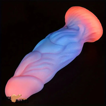9.06in Fantasy Luminous Silicone Soft Big Dildo For Women Men Cock