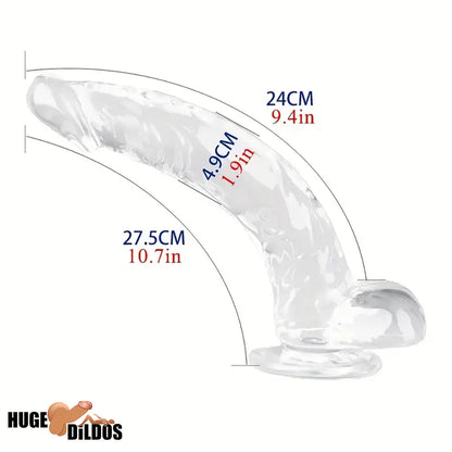 Multiple Lengths Clear Dildo For Women Men Gay Lesbian Sex Toy