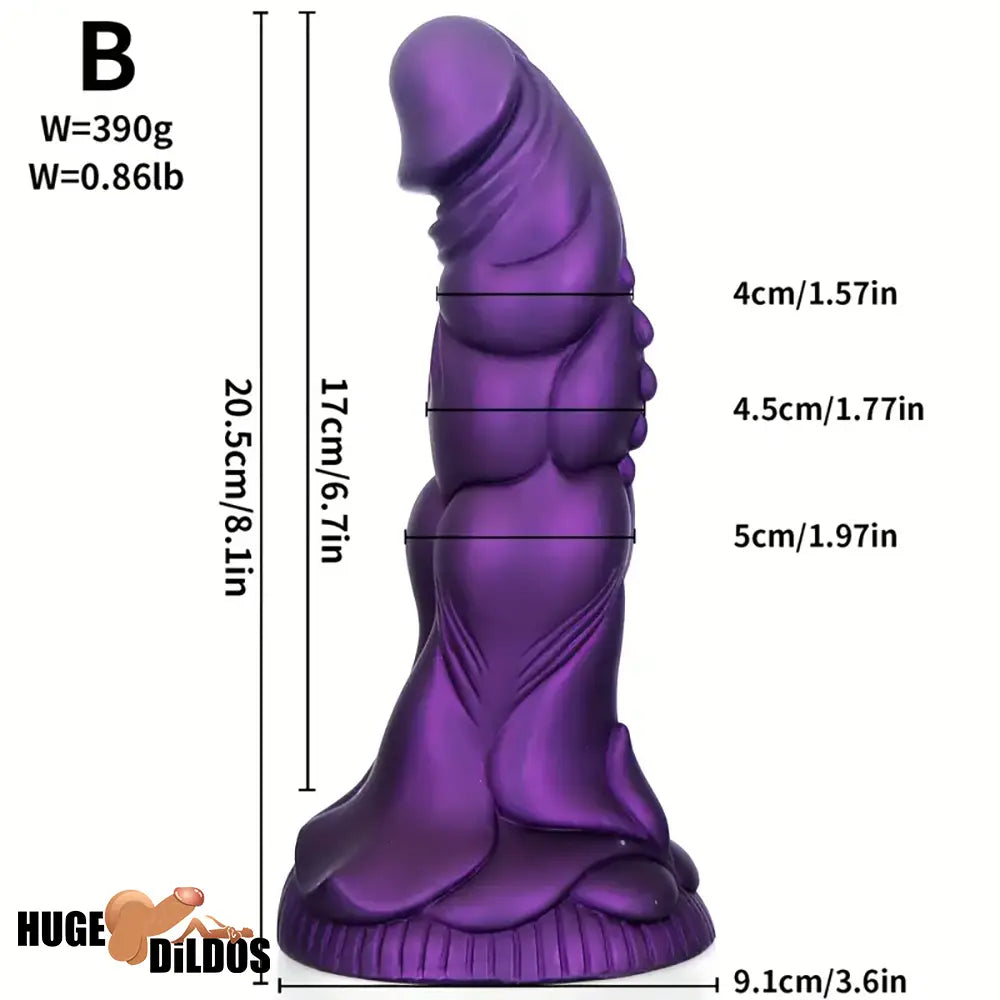 7.87in 8.1in 9.25in Animal Dragon Monster Silicone Dildo For Prostate