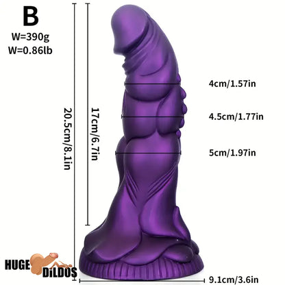 7.87in 8.1in 9.25in Animal Dragon Monster Silicone Dildo For Prostate