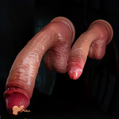 9.05in 10.43in 11.02in 12.2in 13.58in Soft Silicone Big Penis Anal Dildo