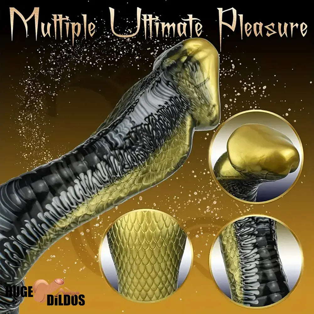 8.5in Big Silicone Soft Monster Animal Snake Dildo For Vagina Clit Anus