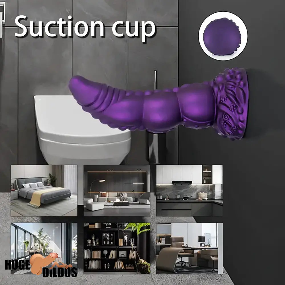 7.87in 8.1in 9.25in Animal Dragon Monster Silicone Dildo For Prostate