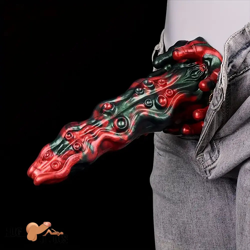 8.46in Red Devils Fantasy Big Monster Silicone Soft Dildo Love Penis