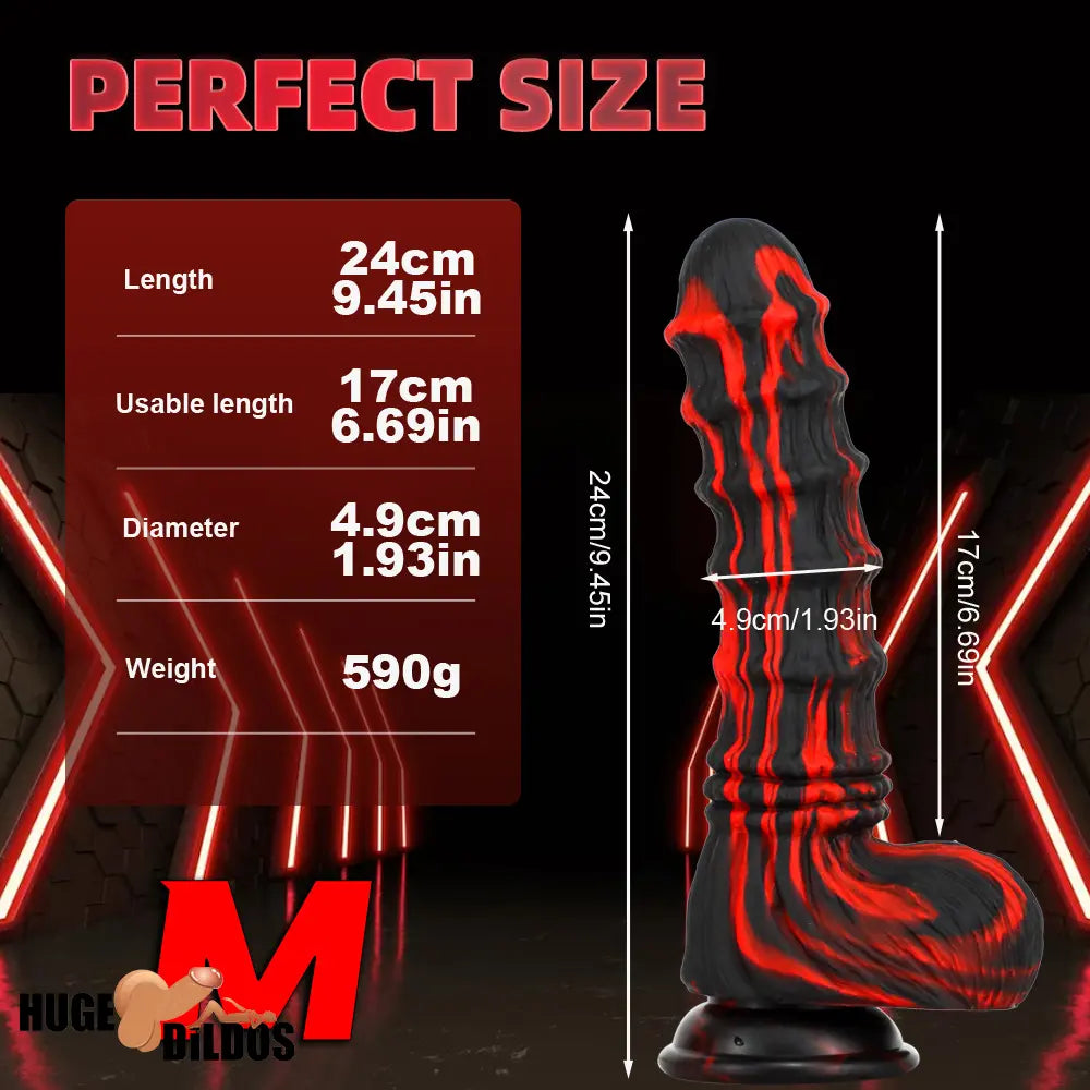 8.27in 9.45in 10.83in Silicone Soft Big Animal Horse Fantasy Dildo