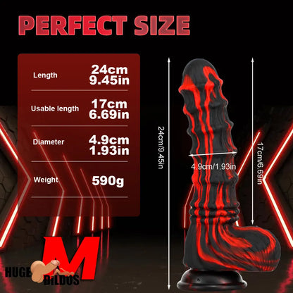 8.27in 9.45in 10.83in Silicone Soft Big Animal Horse Fantasy Dildo