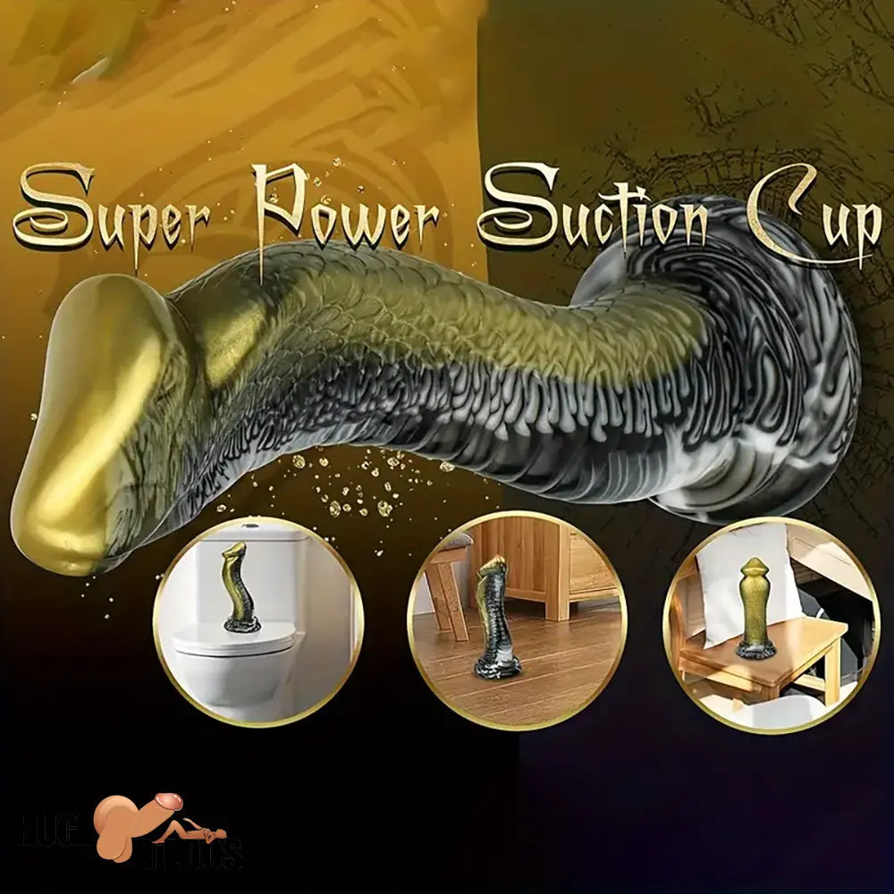 8.5in Big Silicone Soft Monster Animal Snake Dildo For Vagina Clit Anus