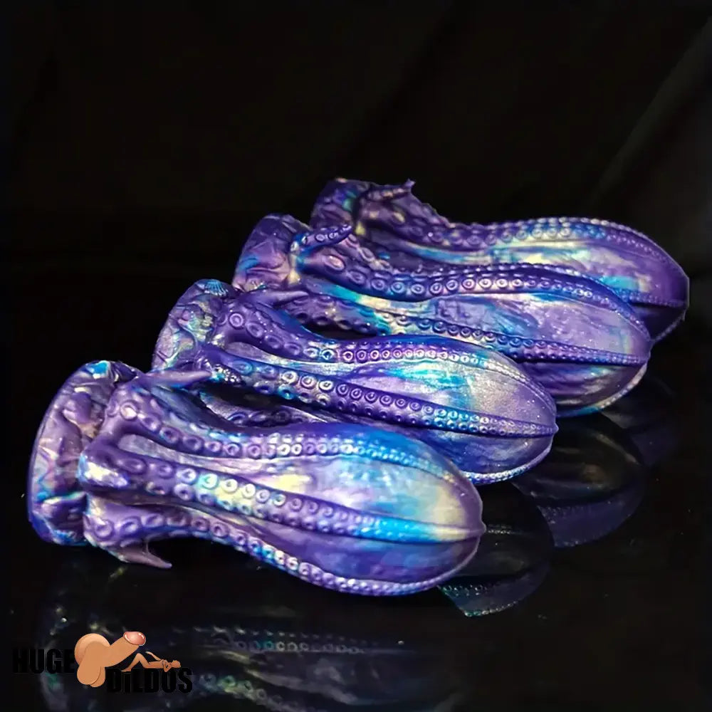 5.5in 6.3in 8.26in 9.64in Gourd Egg Starry Sky Silicone Tentacle Clit Dildo
