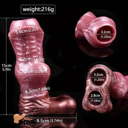 5.9in Fantasy Silicone Wearable Animal Horse Stretchable Dildo Sleeve