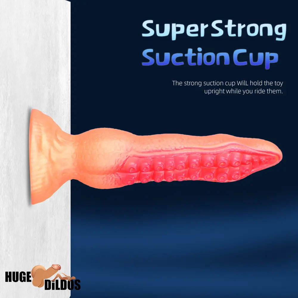 7.08in 9.06in 10.24in 11.81in Octopus Tentacle Cock Silicone Soft Big Dildo